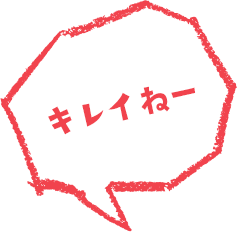 キレイねー